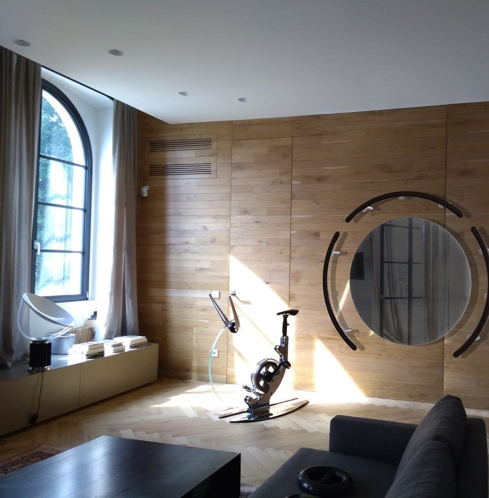 The mirror in a living space