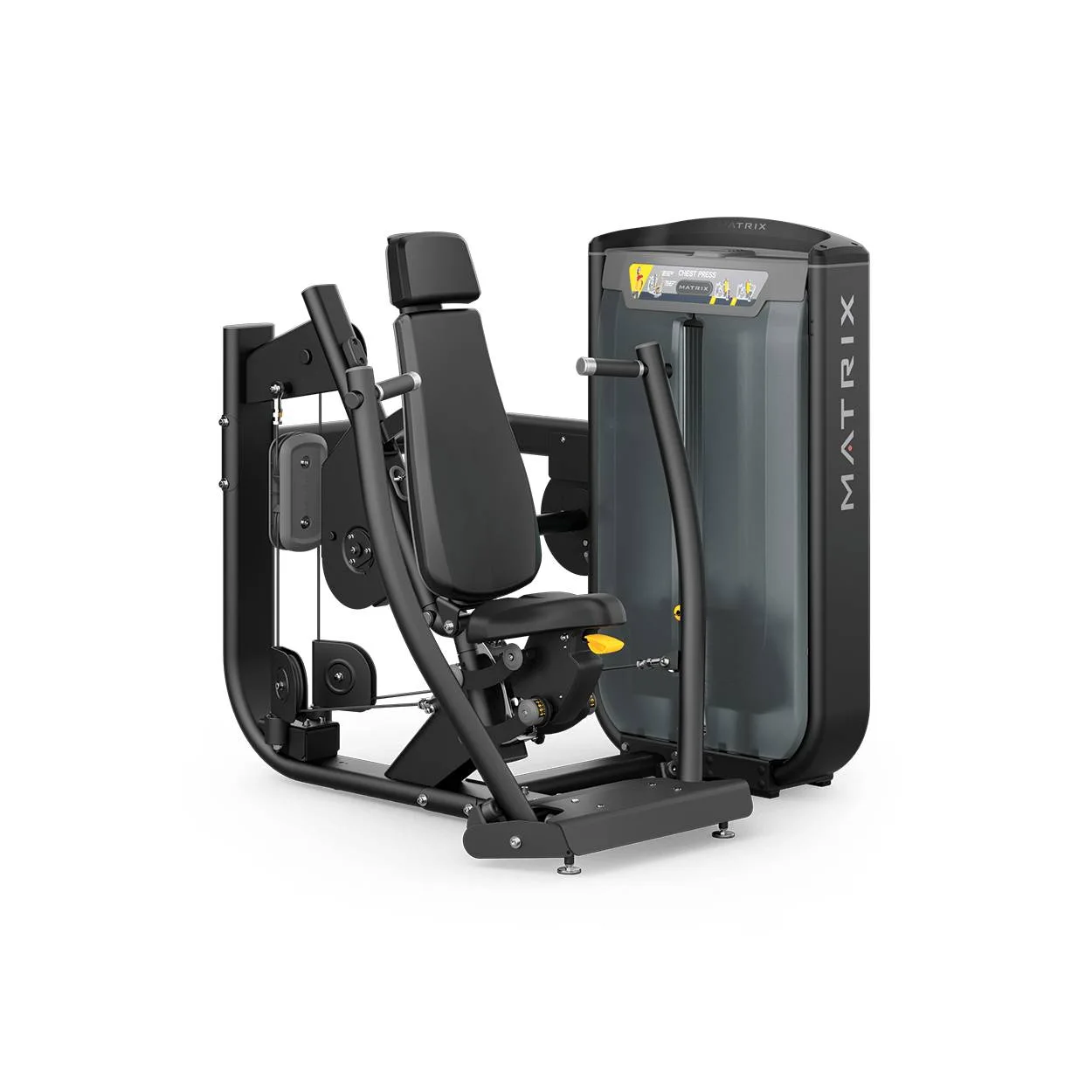 Split chest press machine from the Ultra series of MATRIX | Model G7-S13BH