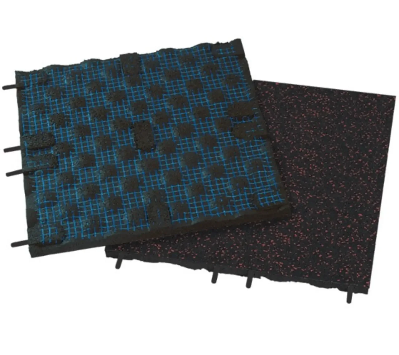 30 mm rectangular rubber tile 30/500/500