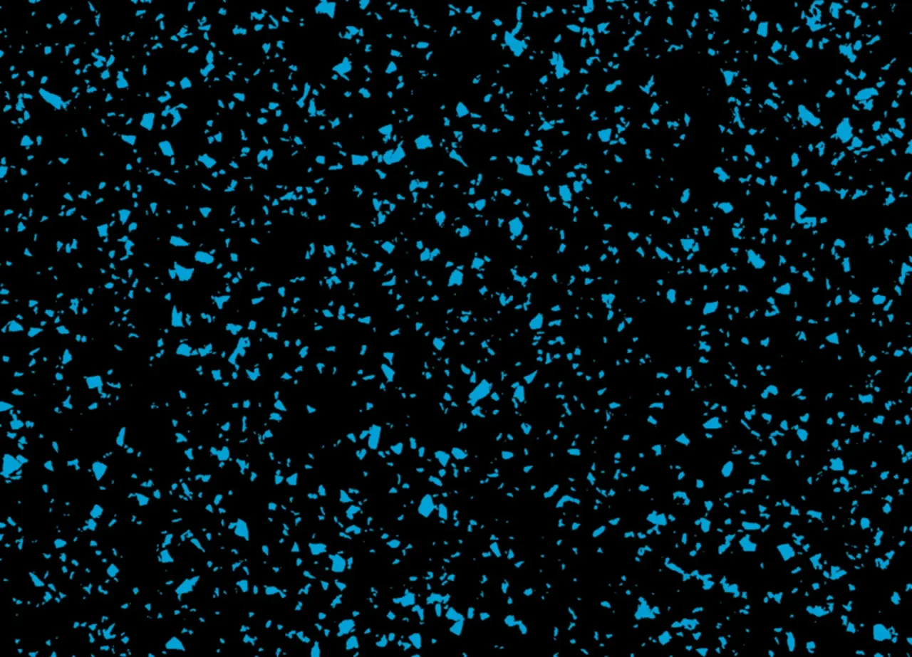 Blue dots rubber cylinder made in Germany 8 mm 10000/1500/8