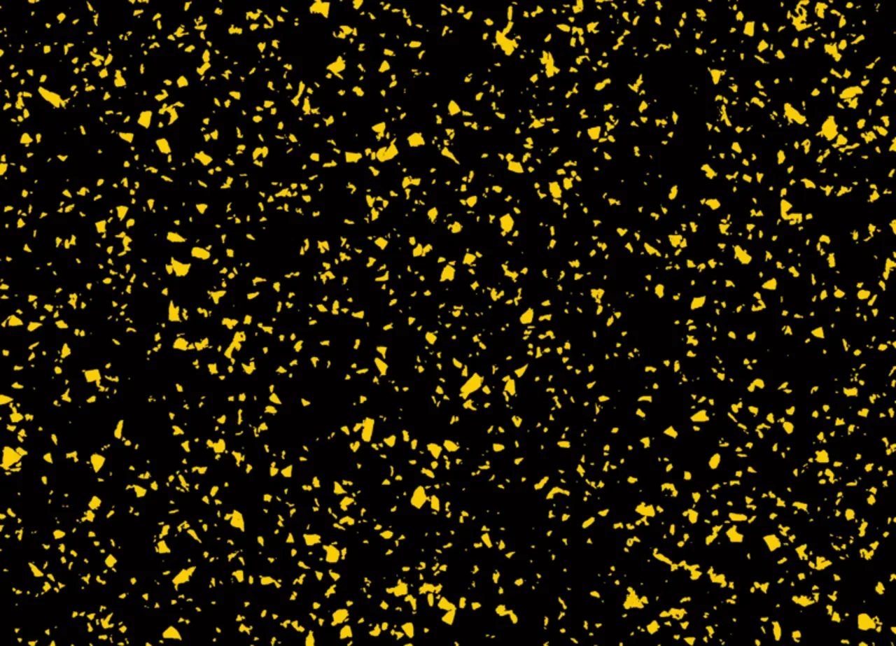 Rubber roll yellow dots made in Germany 8 mm 10000/1500/8