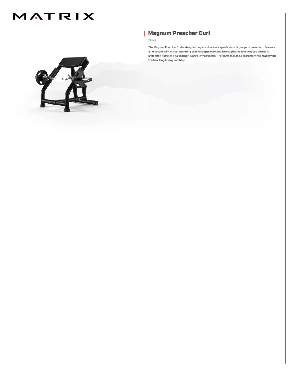 Pritcher arm bending machine from MAGNUM - MG-A62
