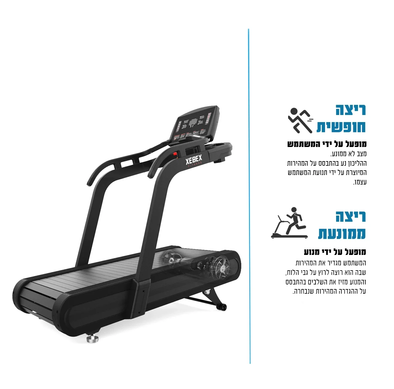 XEBEX מסילת מרות ממונעת AST-02 | דגם AST-02-LED — תמונה 1