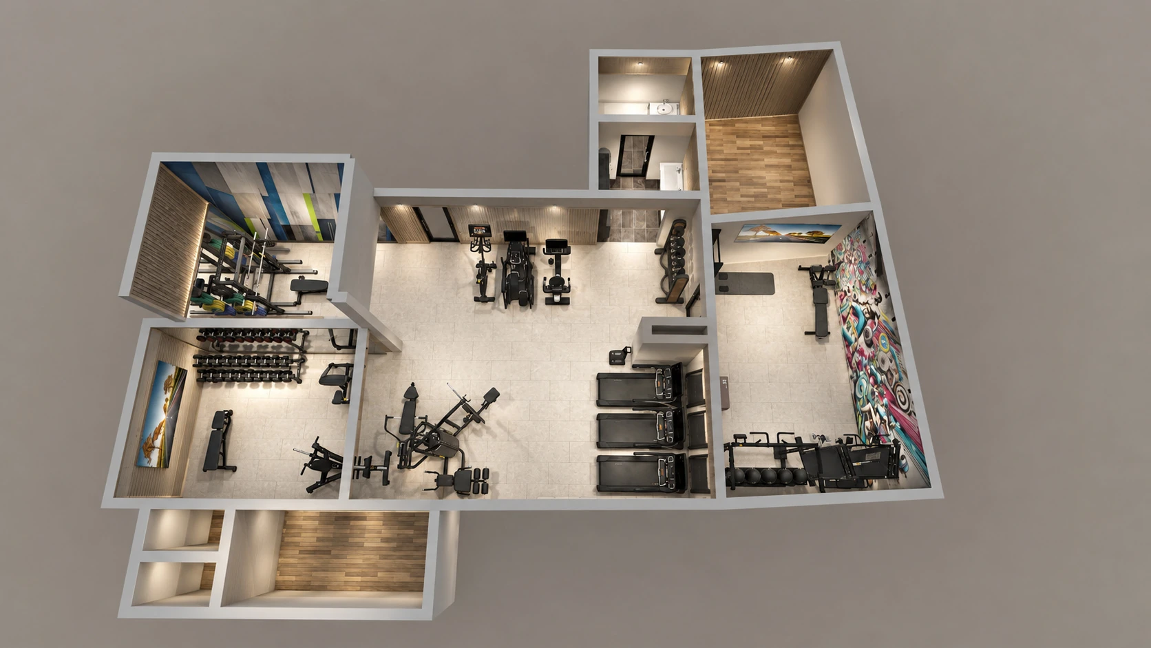 Tidhar residential gym proposal — Cardio, strength and circulation