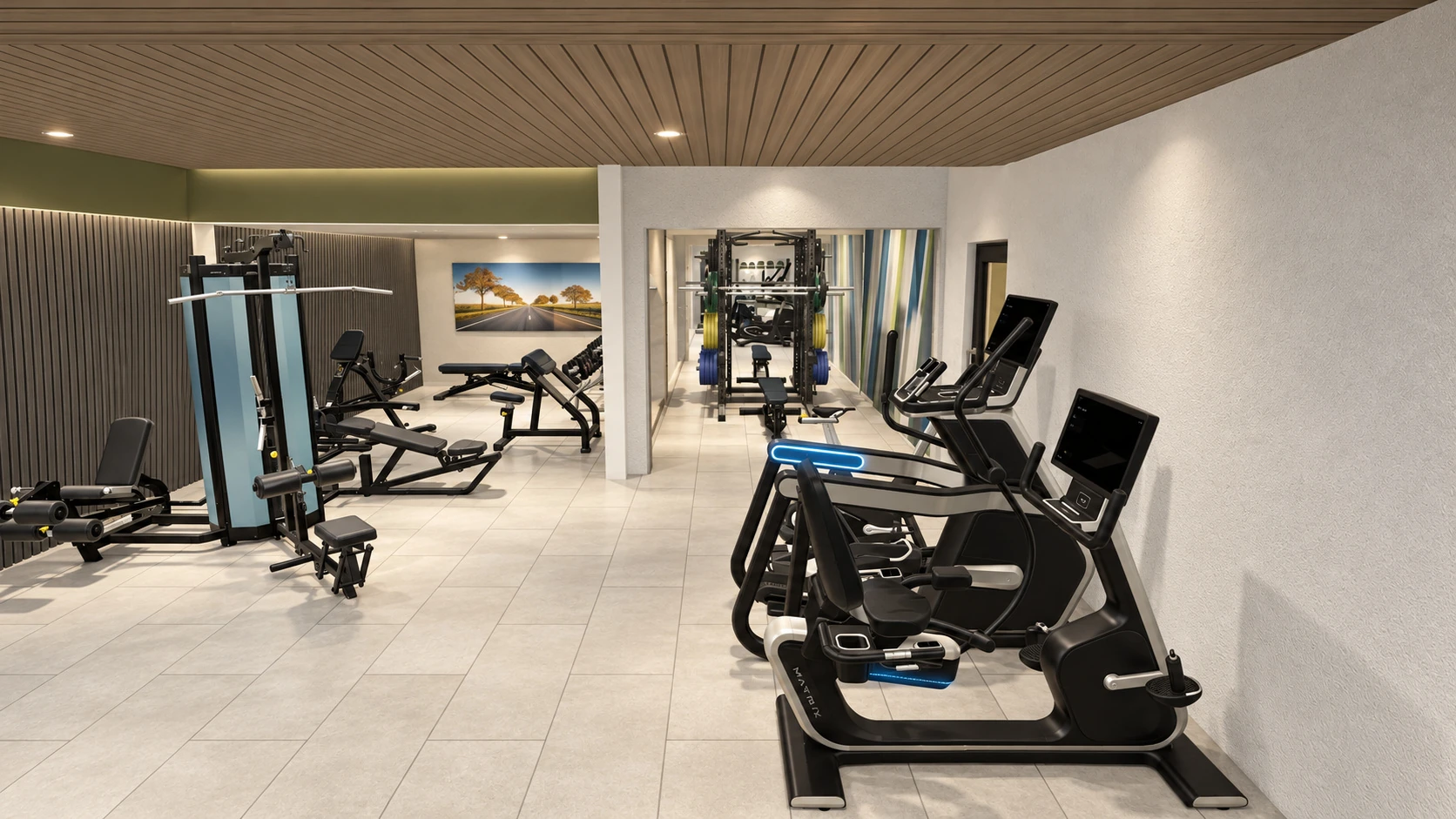 Tidhar residential gym proposal — A view from cardio to strength
