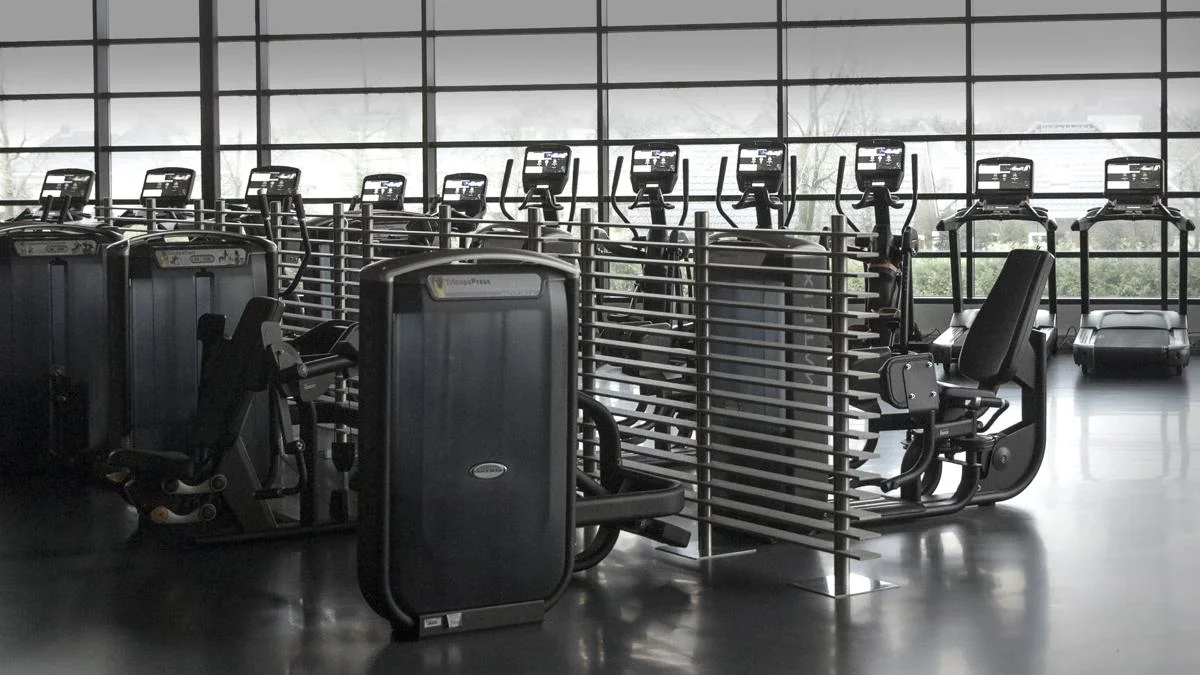 Matrix exercise equipment in a gym