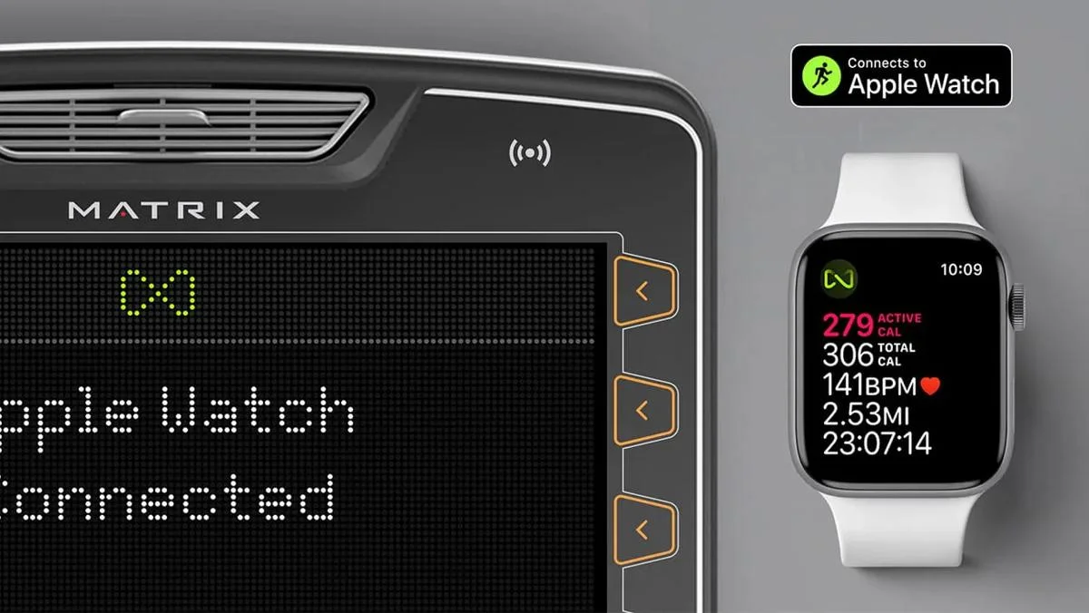 apple watch logo on console
