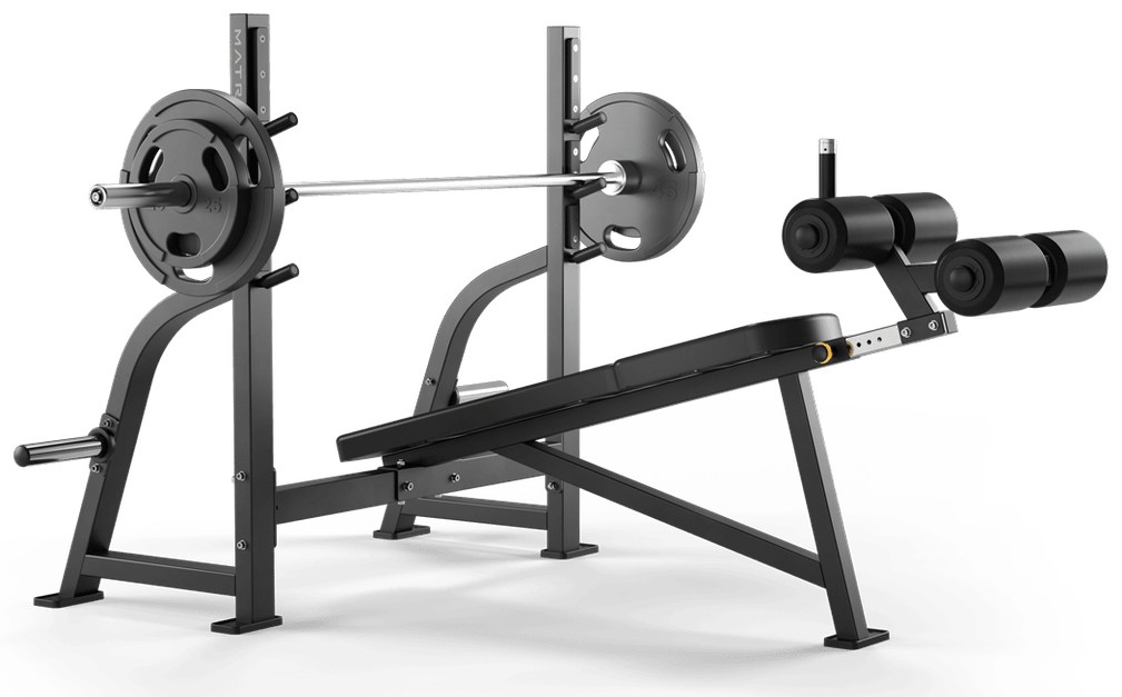 Olympic bench with a negative slope G1-FW165