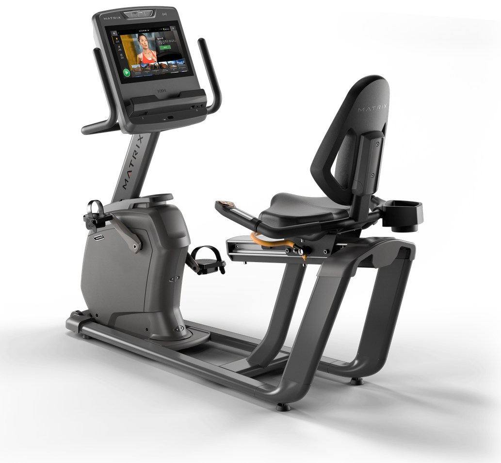 Exercise bike with backrest R-LS-F