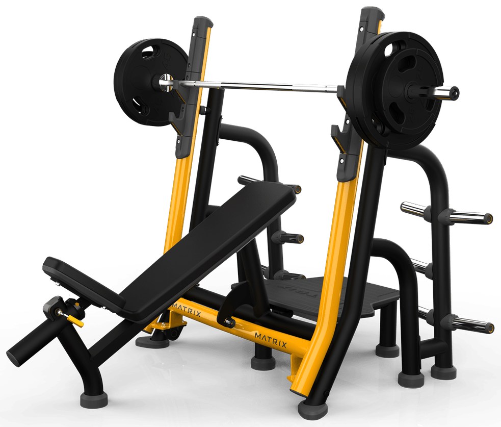 Positive Incline Olympic Bench with Breaker Arms MG-A679