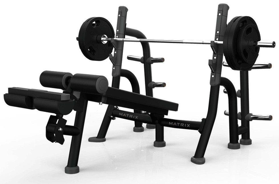 Olympic bench with a negative slope MG-A80