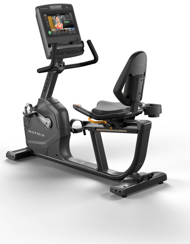 Exercise bike with backrest R-ES-F
