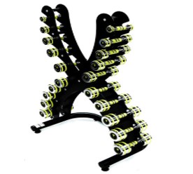 X-shaped dumbbell stand EURO2130-RACK