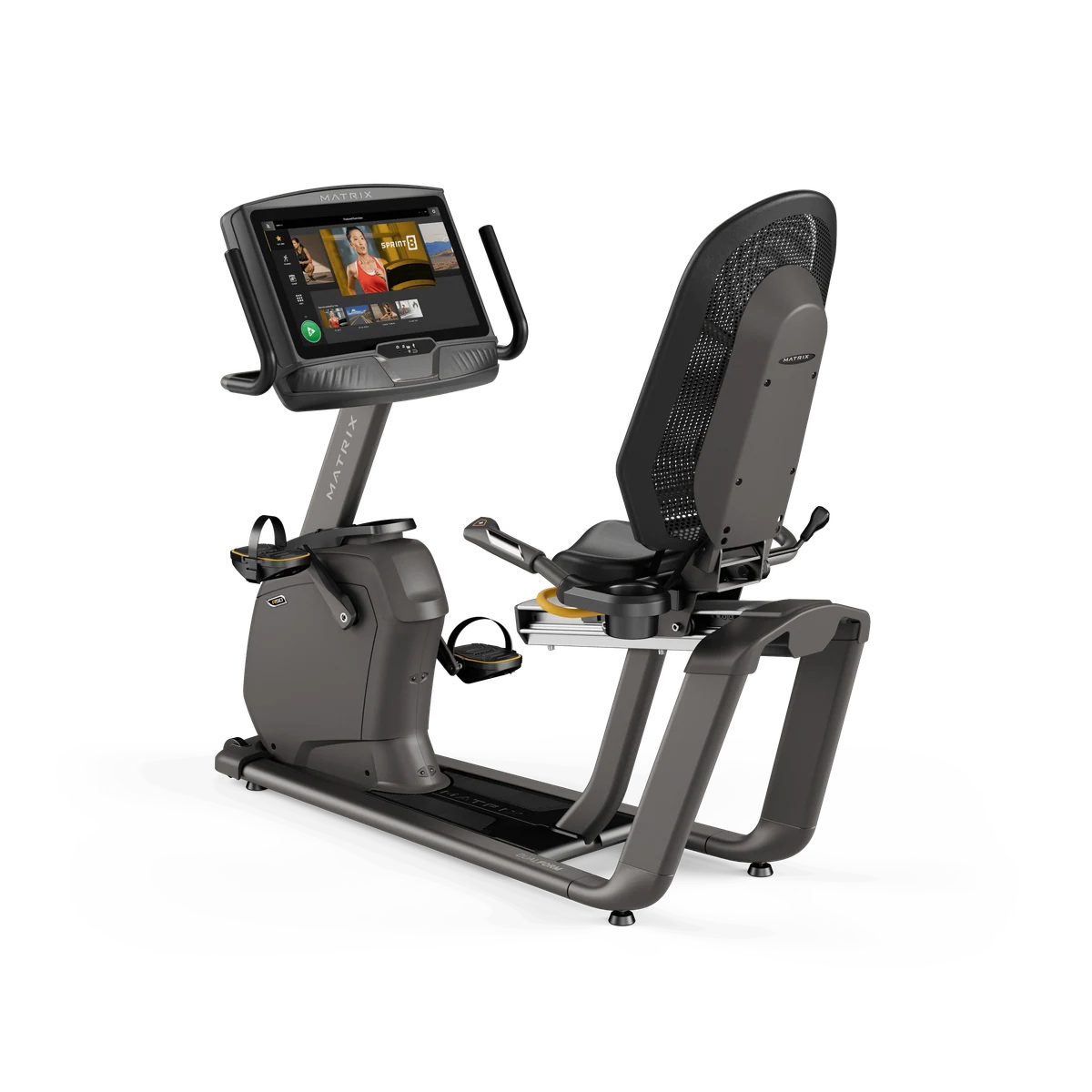 Exercise bike with backrest R50 R50