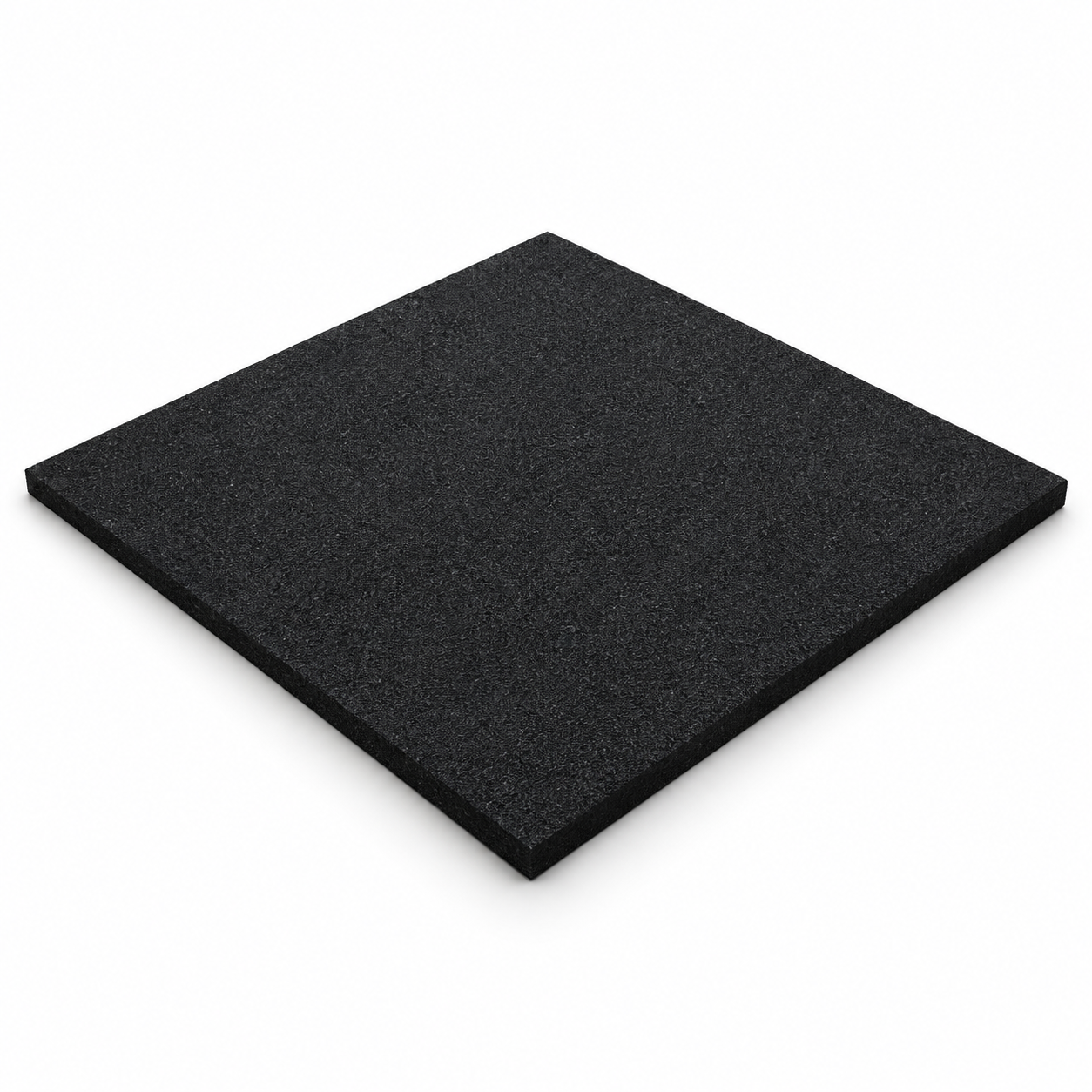 Full black rubber tile · 100×100 cm · 20 mm
