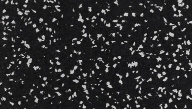 rubber tile | Black + gray dots · 100×100 cm · 20 mm STU20BL.GR100/100.1826