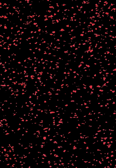 rubber tile | Black + red dots | Special acoustic · 100×100 cm · 20 mm STU20BL.GR100/100.1330