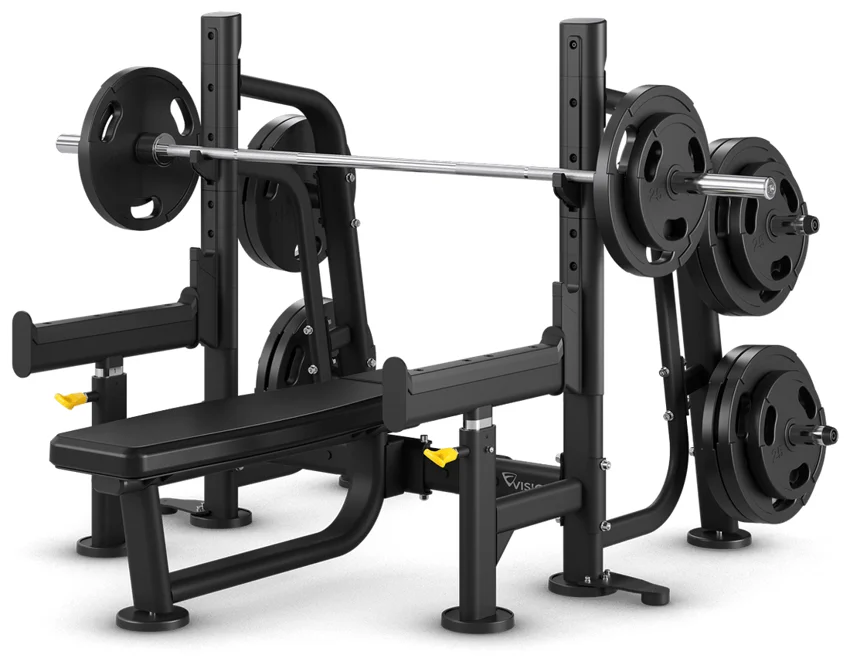 Olympic bench with support arms VST700-FW88