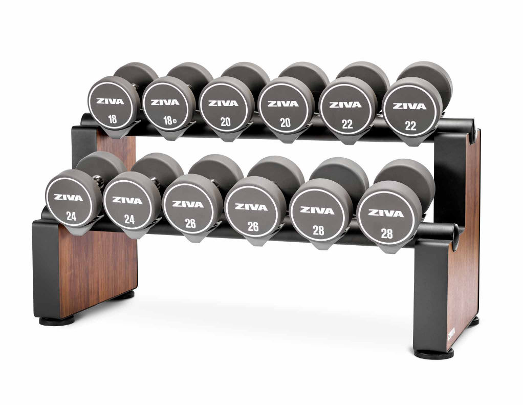 Horizontal dumbbell stand