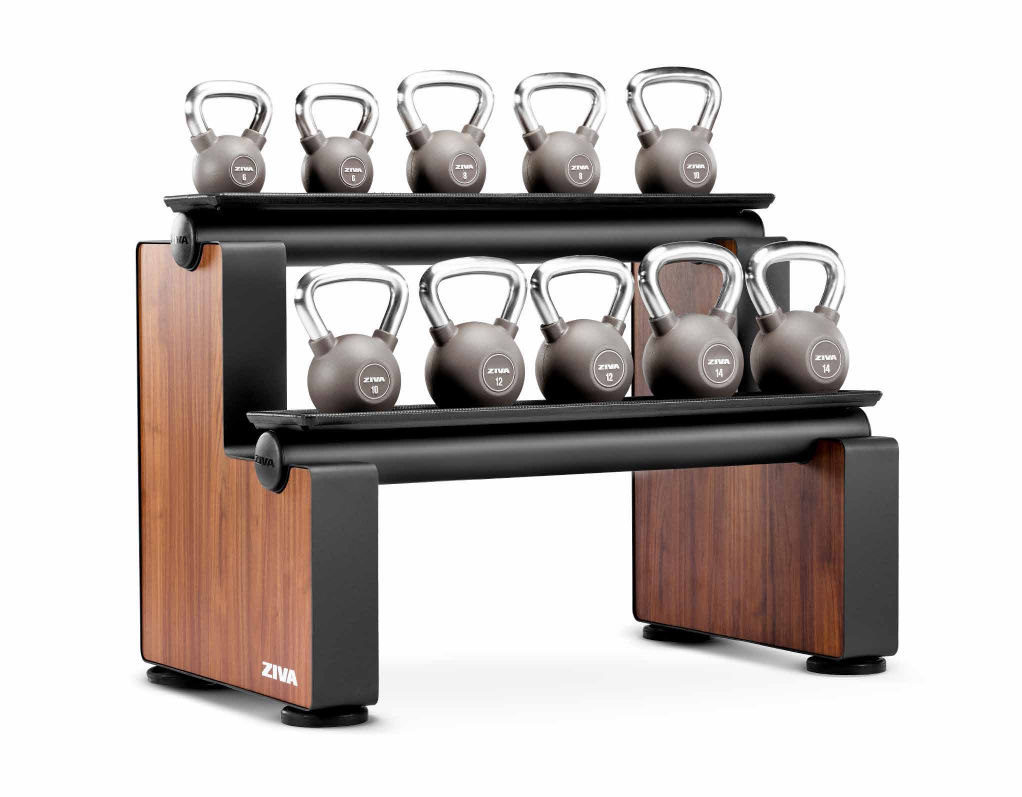Kettlebells and packs stand