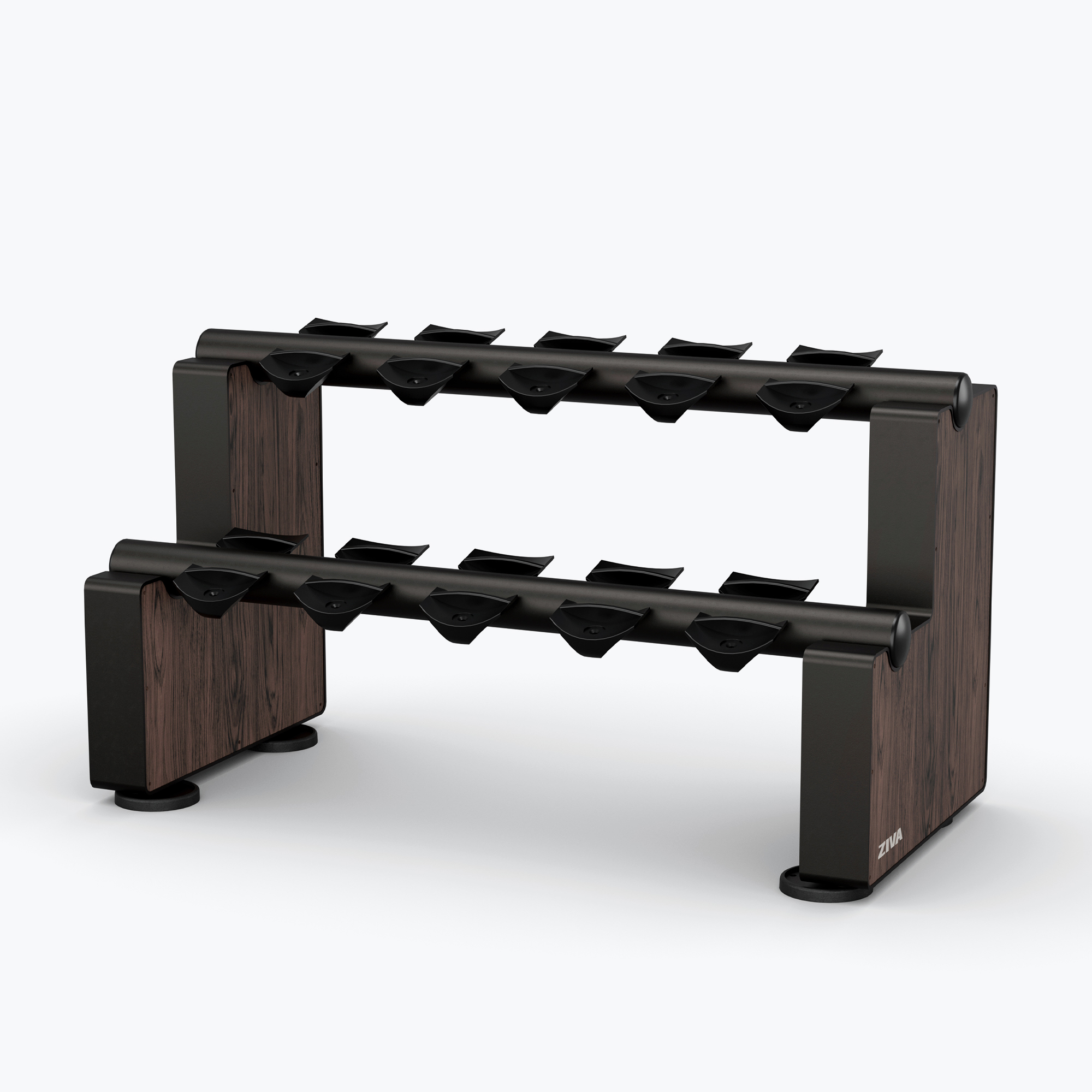 Compact dumbbell stand