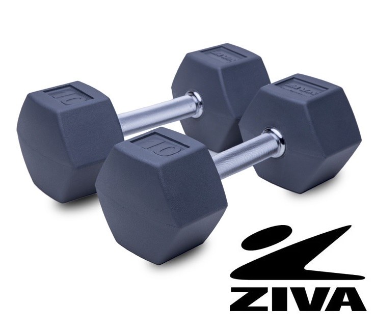 Gray ProFT hexagonal dumbbells ZFT-DBHX-7253-GY
