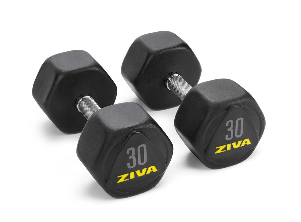 Yellow performance dumbbells ZFT-DBUX-5141-BY