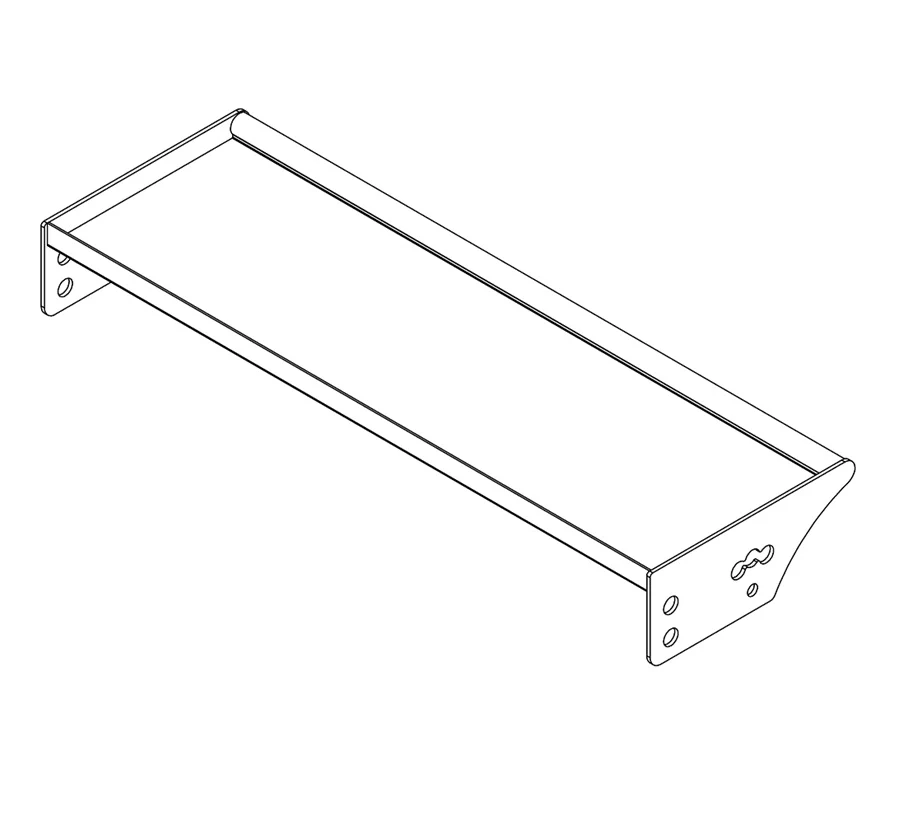 SPARTA 3600 kettlebell and dumbbell shelf — 1040 mm